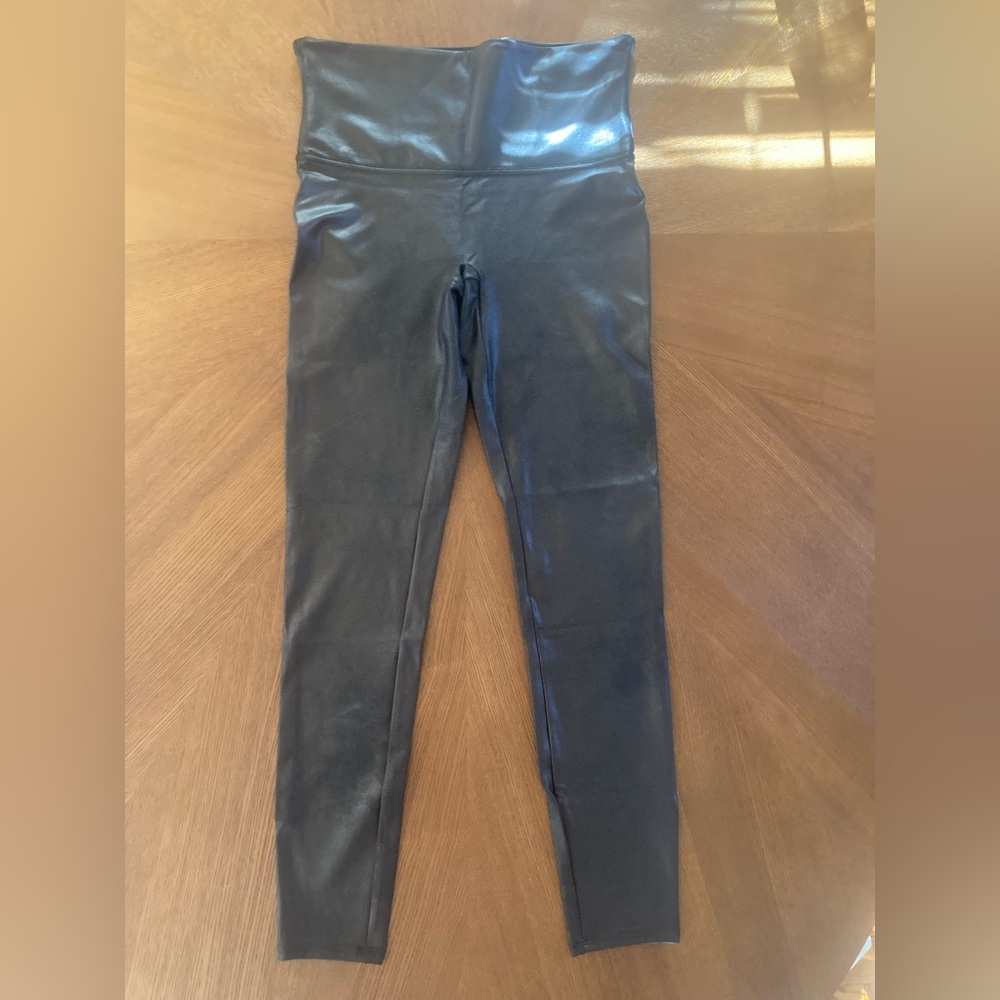 SPANX FAUX LEATHER LEGGINGS